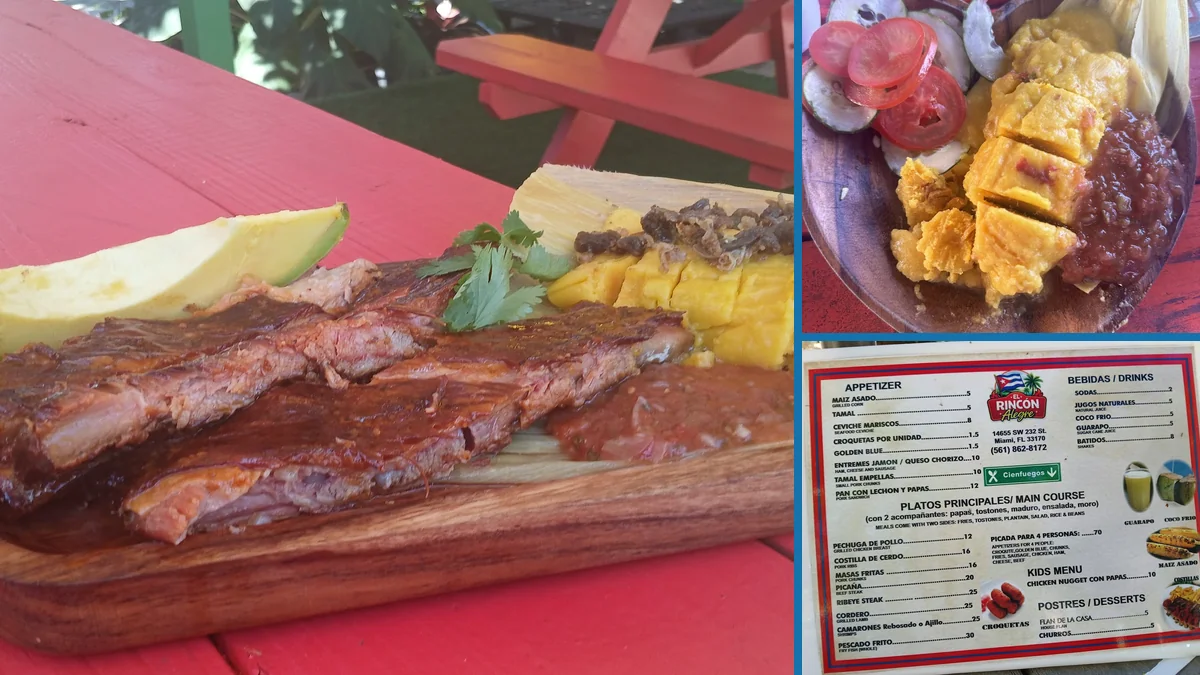 Plates for sharing on a casual restaurant table.